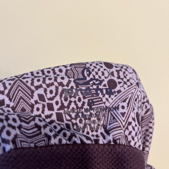 Prana Dress Athletic Halter Racerback Tank Purple Graphic Shelf Bra Medium - Picture 5 of 5